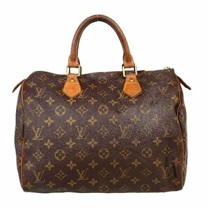 【1円～】 ルイヴィトン Louis Vuitton バッグ ハンドバッグ スピーディ30 M41526 TH0076 モノグラム レザー ブラウン 中古