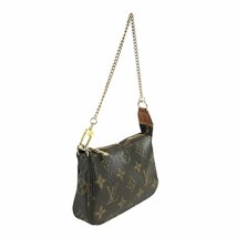 【1円～】ルイヴィトン LOUIS VUITTON バッグ ポーチ モノグラム ミニポシェットアクセソワール M58009 FL3097 PVC レザー ブラウン 中古_画像2