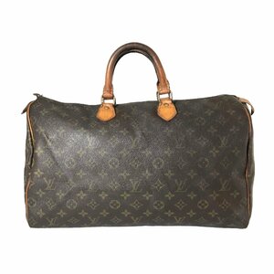 【1円～】ルイヴィトン LOUIS VUITTON バッグ ボストンバッグ ハンドバッグ モノグラム スピーディ40 M41522 レザー ブラウン 中古