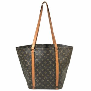 【1円～】 ルイヴィトン LOUIS VUITTON バッグ トートバッグ モノグラム サックショッピング M51108 MB1919 レザー ブラウン 中古