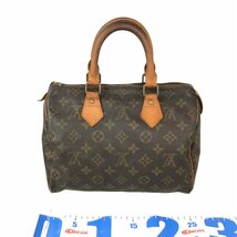 【1円～】 ルイ・ヴィトン LOUIS VUITTON ハンドバッグ ミニボストン スピーディ25 M41528 MI8805 モノグラム レザー ブラウン 中古_画像4