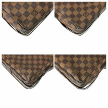 【1円～】ルイヴィトン LOUIS VUITTON バッグ ショルダーバッグ ダミエ エベヌ ナヴィグリオ N45255 レザー ブラウン 中古_画像10