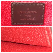 1円～ ルイヴィトン LOUIS VUITTON ポーチ ポシェット ダミエ エベヌ ポシェット・コスメティックPM N47516 ブラウン 中古_画像8