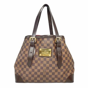 【1円～】ルイヴィトン LOUIS VUITTON バッグ ハンドバッグ トートバッグ ダミエ ハムステッドMM N51204 ブラウン 中古