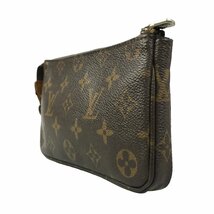 1円～ ルイヴィトン LOUIS VUITTON バッグ ポーチ モノグラム ミニポシェットアクセソワール M58009 PVC レザー ブラウン 中古_画像3