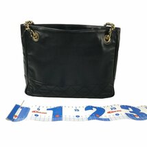 【1円～】シャネル CHANEL バッグ ショルダーバッグ チェーンショルダーバッグ マトラッセ 0番台 ブラック ゴールド金具 中古_画像4