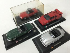 ●代TR167-60 ジャガー E-TYPE / ポルシェ 356A / ランボルギーニ カウンタック / 日産コレクション ミニカー 車 4点まとめ