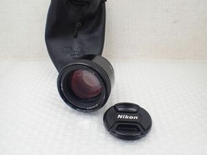 OH106-60　⑪Nikon ニコン　AF NIKKOR 85mm 1:1.8 単焦点レンズ　カメラレンズ　中古現状品　レザーカバー付き