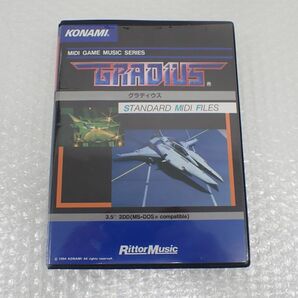 D869-60-M 希少・レア PCソフト コナミ（KONAMI）3.5インチソフト MIDI：グラディウス STANDARD MIDI FILES(2DD) MSDOSの画像1