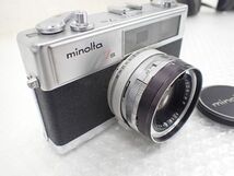 D898-60　Minolta ミノルタ　Hi-Matic 7s Rangefinder Film Camera Silver 45mm f/1.8 ミノルタ レンジファインダー　レザーケース付き_画像6