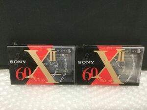 D790-60-M【未開封保管品2点まとめ】SONY ソニー カセットテープ XⅡ 60分 C-60X2A