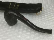 D968-60【Dunhill ダンヒル SHELL シェル 53 F/T ③S パイプ 喫煙具 英国製 キセル/箱のみ型番違い＆袋付きt_画像5