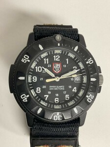営KZ282-60◆ LUMINOX ルミノックス クォーツ SERIES 3000/3900 ブラック 腕時計 （現状品）
