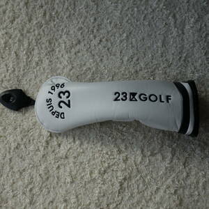 ★ 美品！ 23区 GOLF DEPUIS 1996 ホワイト UT用 切替タグ(U2.U3.U4.U5.U6)付きヘッドカバー！ ★