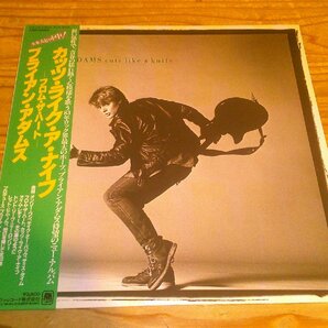 LP：BRYAN ADAMS CUTS LIKE A KNIFE カッツ・ライク・ア・ナイフ ブライアン・アダムス：帯付の画像1