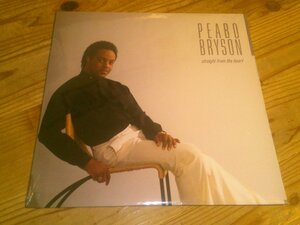 ★未開封！LP：PEABO BRYSON STRAIGHT FROM THE HEART ピーボ・ブライソン：US盤