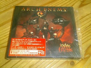 アウターケース付 CD：ARCH ENEMY アーチ・エネミー ケイオス・リージョンズ：帯付：ボーナストラック付き：ポスター付