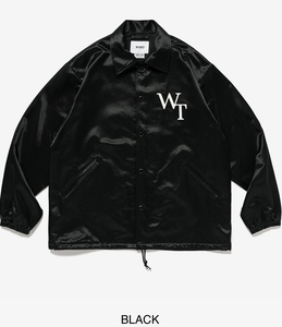 新品 未使用 24ss WTAPS CHIEF JACKET LEAGUE BLACK XL コーチ ジャケット XLサイズ ブラック 黒 4 ダブルタップス