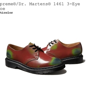 新品 24ss Supreme × Dr.Martens 1461 3 Eye Shoe Red 28cm US10 シュプリーム ドクターマーチン UK9 レッドの画像1