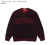 新品 24ss Supreme Contrast Arc Sweater Black L シュプリーム コントラスト アーク セーター ブラック 黒 Lサイズ_画像4