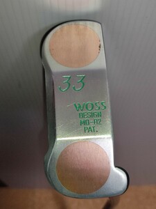 美品 WOSS DESIGN 33 MO-02 PAT. パター 35インチ ウォーズ %069