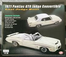 ACME 1:18 1971 ポンティアック PONTIAC GTO JUDGE CONVERTIBLE - LAST JUDGE BUILT_画像2