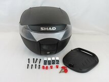 SHAD/シャッド トップケース SH33 33L ベースプレート/取付金具/鍵2本付き 展示品 キズあり 新品未使用_画像1