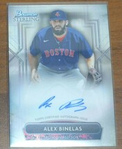 MLB 2022 TOPPS BOWMAN ボストン・レッドソックス アレックス ビネラス Alex Binelas 直書き 直筆サイン auto_画像1