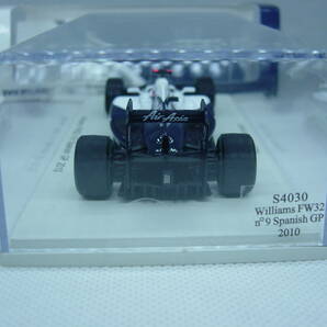 送料350円～ spark 1/43 Williams FW32 Spanish GP 2010 #9 R.Barrichello ウィリアムズ バリチェロ スペインGPの画像6