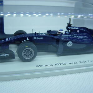 送料350円～ 【タイヤ溶けあり】spark 1/43 Williams FW36 Jerez Test Car 2014 #77 V.Bottas ウィリアムズ ボッタス プレシーズンテストの画像3