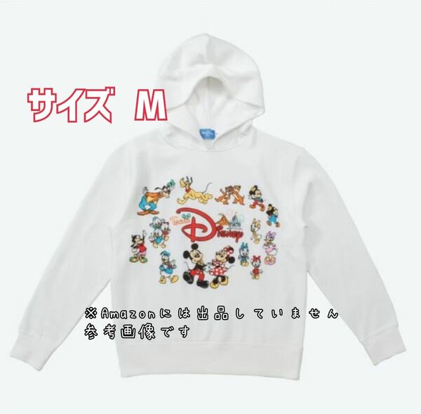 新品☆チームディズニー パーカー M☆洋服 レトロ グッズ スウェット トレーナー 裏起毛