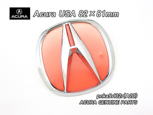 アキュラAマーク【ACURA】82×81mm米国US純正エンブレム(PNka9rl02r)/USDM北米仕様シンボルUSAピン間隔22mmホンダ各車への流用に！