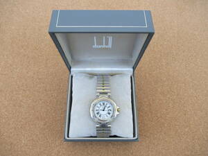 DUNHILL super-rare thing millenium diver men's model bezel & breath washing ending. beautiful goods operation goods watch stem corrosion less box attaching super-discount!!