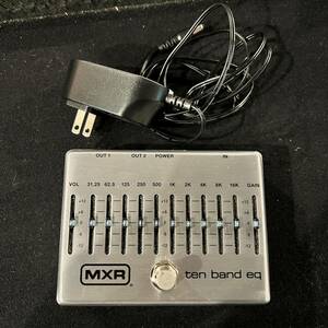 MXR ten band eq graphic equalizer adaptor attached 