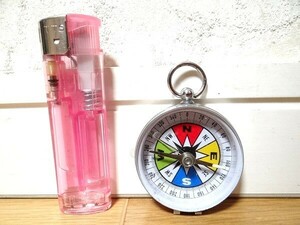 Редкий винтажный Vixen Vixen Direction Magnet C05-45-850 Compass Compass Camp Camp Outdoor Showa Retro