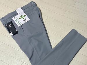 新品★フットジョイ FootJoy ツアーフィット 吸汗速乾 4wayストレッチ テーパードパンツ★春夏★ライトグレー★サイズL(w82-86)★送料185円