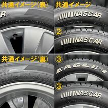 美品★215/60R17C 109/107R GOODYEAR EAGLE NASCAR#1&トヨタ純正アルミ 4本 B231228-B1 200系ハイエース/6H 139.7/検:ホイールプラドサーフ_画像9