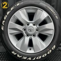 美品★215/60R17C 109/107R GOODYEAR EAGLE NASCAR#1&トヨタ純正アルミ 4本 B231228-B1 200系ハイエース/6H 139.7/検:ホイールプラドサーフ_画像3