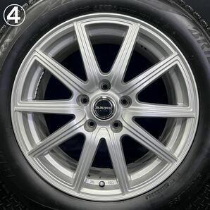 22年製深溝★ブリヂストン VRX2 215/55R17＆社外ホイール 4本 №240318-S3 クラウン カムリ ヴェゼル ジューク等/5H 114.3 スタッドレスの画像8