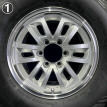 9分山美品★ヨコハマ iceGUARD SUV G075 285/75R16&社外ホイール 4本 240318-S2 8J ±0 6H 139.7 ランクルプラド サーフ FJ等/スタッドレス_画像5