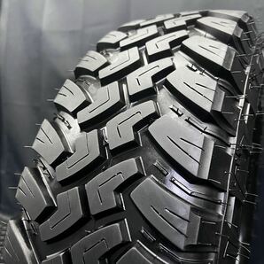 21年製深溝美品★195/80R15 MUD RAGE M/T&社外ホイール 4本 №240319-S1 ジムニーシエラ 5.5J +5 5H 139.7/ブラック*マッド*ホワイトレターの画像4