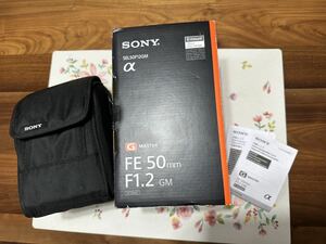 ソニー　sony FE 50mm F1.2 GM SEL50F12GM 元箱　ケース　マニュアル　、レンズ無し