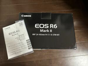 元箱　マニュアル　のみ、CANON キャノン EOS R6 Mark II RF24-105 IS STM レンズキット用、カメラとレンズではないので、ご注意ください。