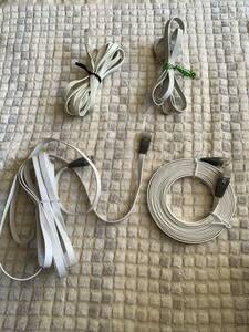  Flat LAN cable set 3m 1m total 4ps.