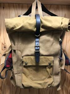 廃番　filson ROLL TOP BACKPACK ロールトップ　バックパック　リュック　TIN cloth ティンクロス　ワックスコットン　nanamica ナナミカ