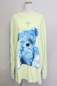 TRAVAS TOKYO / Furry bear　プリント ロングスリーブカットソー イエロー T-24-02-23-019-PU-TO-UT-ZT380