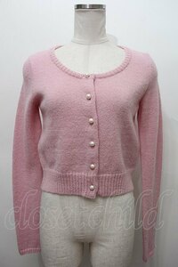 Shirley Temple / pearl . knitted cardigan pink S-24-01-15-002-ET-TO-AS-ZT212