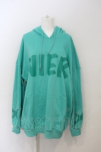 NieR Clothing / BIG LOGO パーカー F ミントグリーン O-24-02-11-023-PU-TO-YM-OS-H