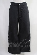 NieR Clothing / 軽量×裾ボタン付きARRANGE WIDE PANTS 黒 H-24-03-01-003-PU-PA-KB-ZH_画像1