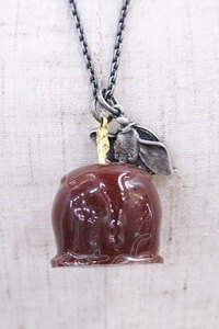 Q-pot. / ACC Dumbo / apple sweets necklace bordeaux I-24-03-08-070-QP-AC-HD-ZI